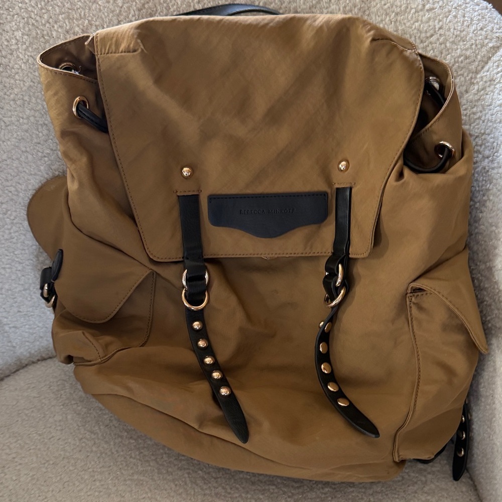 Rebecca Minkoff Tan and Black Backpack